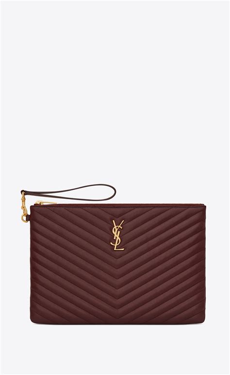 ysl ipad mini case|CASSANDRE MATELASSÉ tablet pouch in leather .